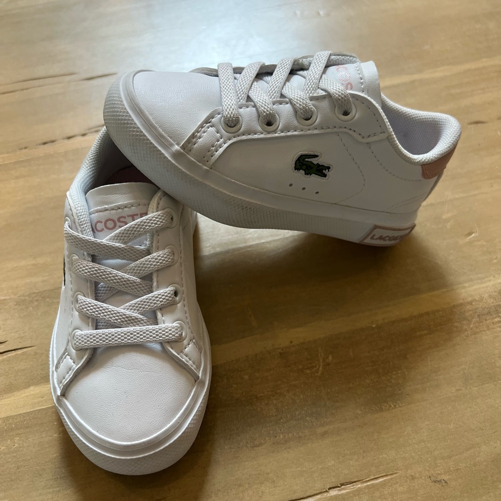 Toddler Girl Lacoste White Sneakers